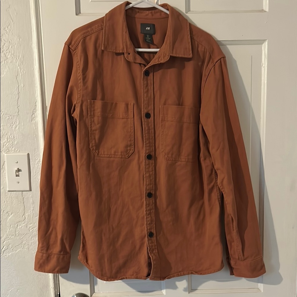 H&M Men's Terracotta Shirt Jacket